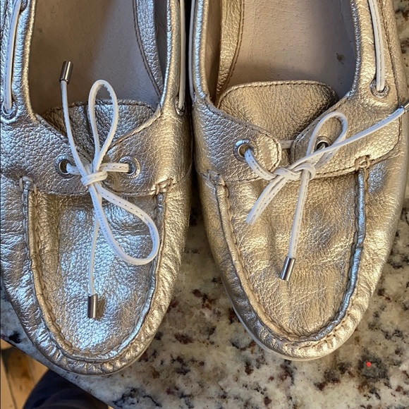 Silver Sperry top siders - Picture 5 of 6
